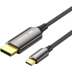 Кабель VENTION 8K Bi-Directional Cable USB-C - DisplayPort 2м Black (CRFBH)