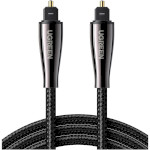 Кабель оптичний (AOC) UGREEN AV108 Optical Audio Cable TOSLINK 1м Black (10539)