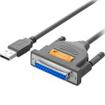 Кабель UGREEN US167 USB to DB25 Parallel Printer Cable 2м Black (20224)