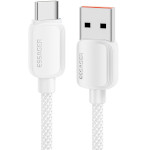 Кабель ESSAGER Breeze 100W Fast Charging Cable USB-A to Type-C 2м White (EXC7A-WLA02-P)