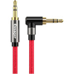 Кабель ESSAGER 90° 3.5mm Jack Audio Cable mini-jack 3.5mm 1.5м Red (EYP35-WTA09)