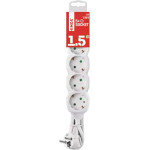 Подовжувач EMOS P0521R White, 5 розеток, 1.5м