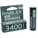 Аккумулятор RABLEX 18650 3400mAh 3.7V TipTop