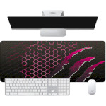 Килимок для миші VOLTRONIC Honeycomb 800x300 Black/Pink (S2382)