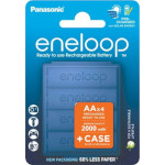 Аккумулятор PANASONIC Eneloop + Case AA 2000mAh 4шт/уп (BK-3MCDEC4CP)