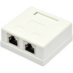 Розетка накладна EPNEW 2xRJ-45 Cat.6 STP White (6BX-S2WHA6)