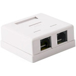 Розетка накладна EPNEW 2xRJ-45 Cat.6 UTP White (6BX-U2WHA6)