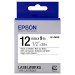 Стрічка EPSON LK-4WBN 12mm Black on White (C53S654021)