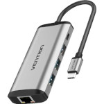 Порт-реплікатор VENTION 5-in-1 USB-C to USB3.0x3/RJ-45/PD (TGDHB)