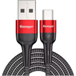 Кабель ESSAGER 5A Fast Charging Cable USB-A to Type-C 0.3м Red (EXCT-FMTB09)