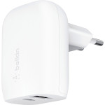 Зарядний пристрій BELKIN Boost Up Charge Dual Wall Charger with PPS 37W White (WCB007VFWH)