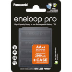 Аккумулятор PANASONIC Eneloop Pro + Case AA 2500mAh 4шт/уп (BK-3HCDEC/4CP)