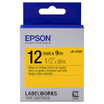 Стрічка EPSON LK-4YBP 12mm Black on Yellow Pastel (C53S654008)