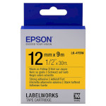 Стрічка EPSON LK-4YBW 12mm Black on Yellow Strong Adhesive (C53S654014)