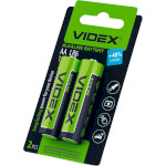 Батарейка VIDEX Alkaline AA 2шт/уп (LR6T/AA 2B)