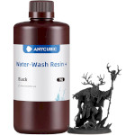 Фотополимерная резина для 3D принтера ANYCUBIC Water-Wash Resin+, 1кг, Black