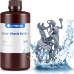 Фотополімерна гума для 3D принтера ANYCUBIC Water-Wash Resin+, 1кг, Gray