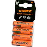 Батарейка VIDEX Super Heavy Duty AAA 4шт/уп (R03P/AAA 4PCS SC)