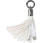 Кабель-брелок REMAX RC-053I Tassels Ring USB-Lightning 0.15м White (6954851260158)