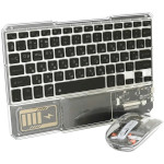 Комплект бездротовий VOLTRONIC YT-KB333 Black/Transparent