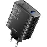 Зарядний пристрій PROOVE Speed Surge Gan 65W 1xUSB-A, 2xUSB-C, PD3.0, QC3.0 Black