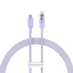 Кабель BASEUS Explorer Series Fast Charging Cable with Smart Temperature Control Type-C to iP 20W 1м Purple (CATS010205)