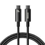 Кабель BASEUS Tungsten Gold Fast Charging Data Cable Type-C to Type-C 240W 2м Black (CAWJ040101)