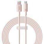 Кабель BASEUS Habitat Series Fast Charging Cable USB to Type-C 100W 2м Wheat Pink (P10360203421-01)