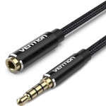 Кабель-подовжувач VENTION 3.5mm Audio Extension Cable mini-jack 3.5mm 0.5м Black (BHBBD)