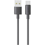 Кабель USAMS SJ708 YD USB to Type-C 3A Fast Charging Data Cable 1м Black (SJ708USB01)