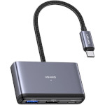 USB-хаб USAMS US-SJ627 1xUSB3.0, 2xUSB2.0, 1xUSB-C PD60W