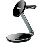 Бездротовий зарядний пристрій ESSAGER OJD-102 3-in-1 Best Charging Stand Wireless Charger Black (EWXCX3-HY0G-Z)