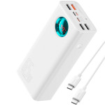 Повербанк BASEUS Amblight Digital Display Fast Charge 65W 26800mAh White (P10022402223-00)