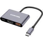 Порт-реплікатор CANYON DS-4 USB-C Multiport Hub 3-in-1 (CNS-TDS4)