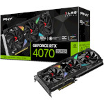 Відеокарта PNY GeForce RTX 4070 Super 12GB XLR8 Gaming Verto Epic-X RGB OC Triple Fan DLSS 3 (VCG4070S12TFXXPB1-O)