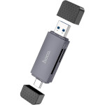 Кардрідер HOCO HB45 Spirit 2-in-1 USB 3.0 Metal Gray