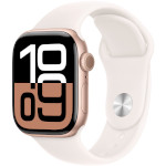 Смарт-годинник APPLE Watch Series 10 GPS 42mm Rose Gold Aluminum Case with Light Blush Sport Band M/L (MWWJ3QH/A)