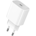 Зарядное устройство 2E Wall Charger 1xUSB-C, PD3.0, 25W White (2E-WC1USBC25W-W)