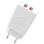 Зарядний пристрій WUW C155 2xUSB-A, 3.1A White