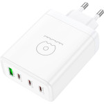 Зарядний пристрій WUW C158 1xUSB-A, 3xUSB-C, PD20W, QC3.0, 100W White