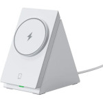 Бездротовий зарядний пристрій CHOETECH T600-F 3-in-1 Magnetic Wireless Charging Stand White