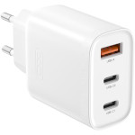 Зарядное устройство XO L117 2xUSB-C, 1xUSB-A, QC3.0, PD30W White (L117.WHITE)