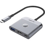 Порт-реплікатор BOYYE 3-in-1 USB-C to 1xHDMI, 1xUSB3.0, PD100W