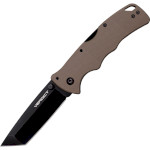 Складной нож COLD STEEL Verdict AUS10A Tanto Point Black DLC Finish Tan (CS-FL-C3T10AFDE)