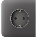 Бічна панель для вбудованої розетки AJAX SideCover for Outlet Basic [type F] Gray