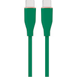 Кабель CABLEXPERT Premium Silicon Type-C to Type-C PD 60W 1.5м Midnight Green (CC-USB2S-CMCM-1.5M-G)