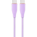 Кабель CABLEXPERT Premium Silicon Type-C to Type-C PD 60W 1.5м Purple (CC-USB2S-CMCM-1.5M-P)