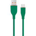 Кабель CABLEXPERT Premium Silicon USB-A to Type-C 1.5м Midnight Green (CC-USB2S-AMCM-1.5M-G)