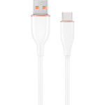 Кабель CABLEXPERT Premium Silicon USB-A to Type-C 1.5м White (CC-USB2S-AMCM-1.5M-W)