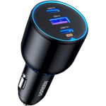 Автомобільний зарядний пристрій UGREEN CD293 130W 1xUSB-A, 2xUSB-C Car Charger Black (90413)